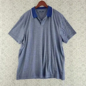 Tasso Elba Suprima Pattern Short Sleeve Polo Men's Shirt XXL